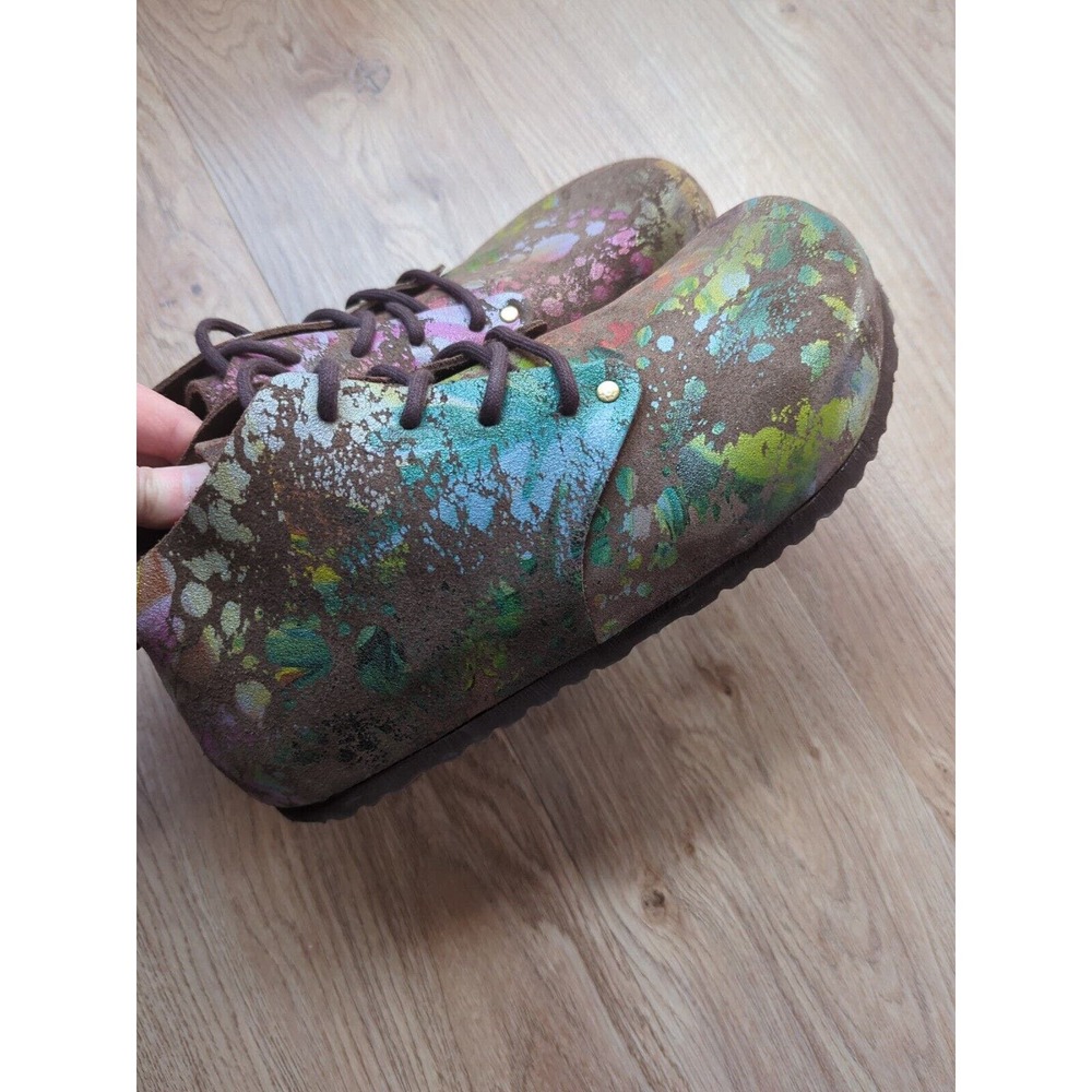 Birkenstock Dundee Chukka Paint Splatter Flower Crush RARE - Picture 4 of 16